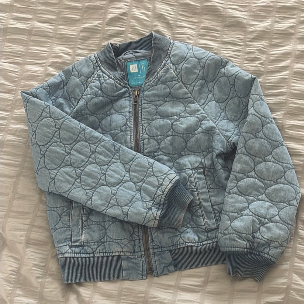 Kids Blue Quilted Jacket